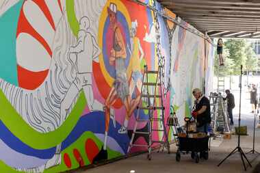 The Loop Dallas commissioned six local artists — Mariell Guzman, Mari Pohlman, Will Heron,...