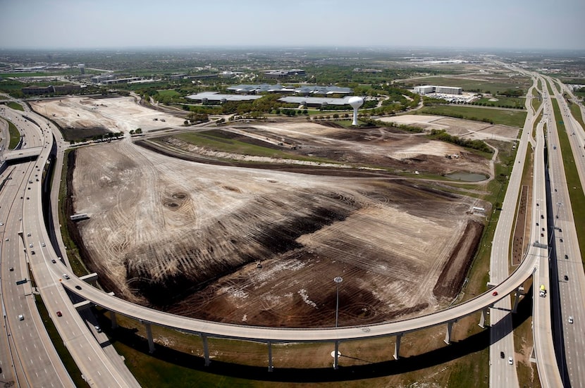  Aerial photograph of development of new Liberty Mutual campus in Plano. (G.J. McCarthy/The...