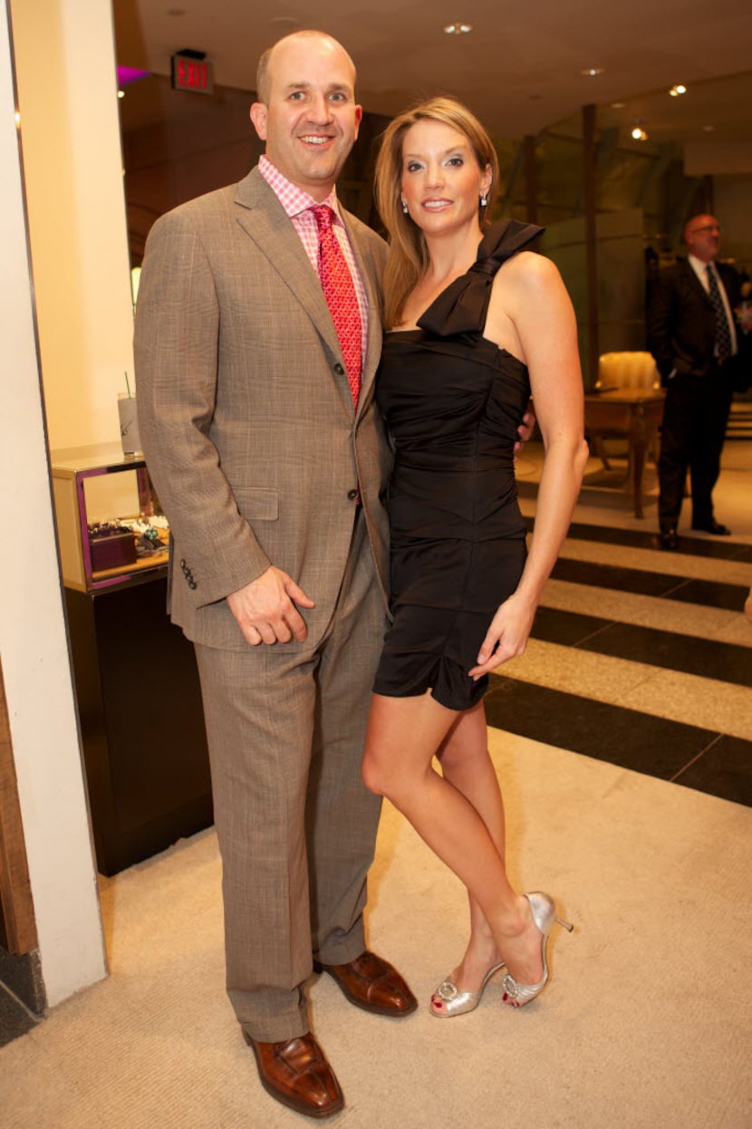 Mark Deuber and Cary Deuber, photographed at Stanley Korshak's 25th Anniversary Party. 