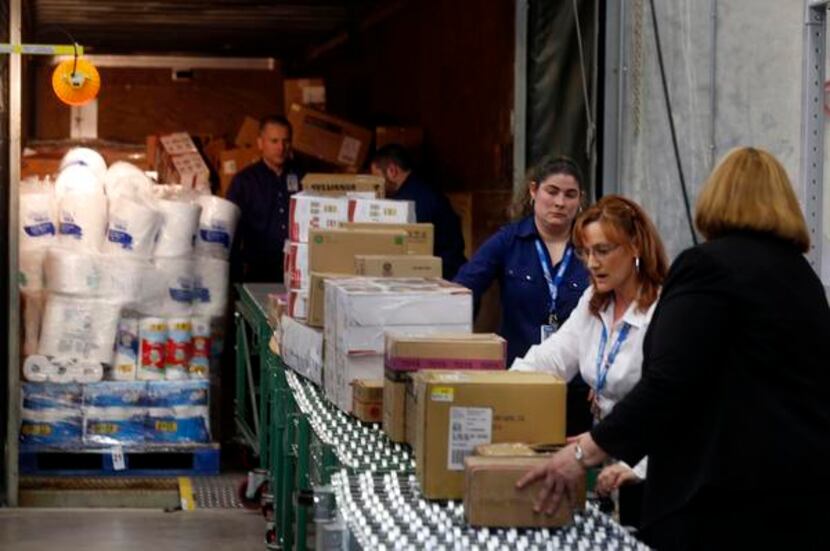 A station to train workers to unload merchandise from trucks is included at Wal-Mart's new...