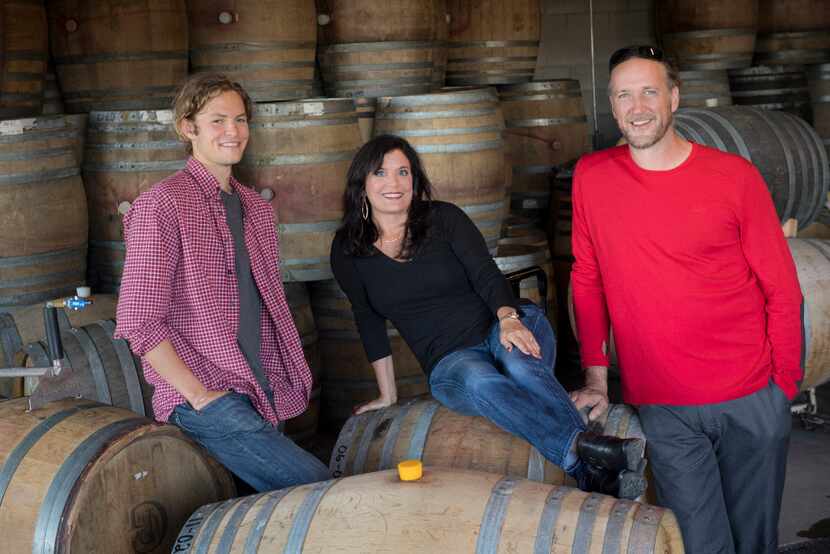 Pascal Brooks, Janie Brooks Heuck and winemaker Chris Williams of Brooks Wine in Oregon 