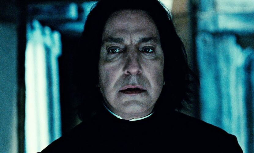 In this film publicity image released by Warner Bros. Pictures, Alan Rickman portrays...