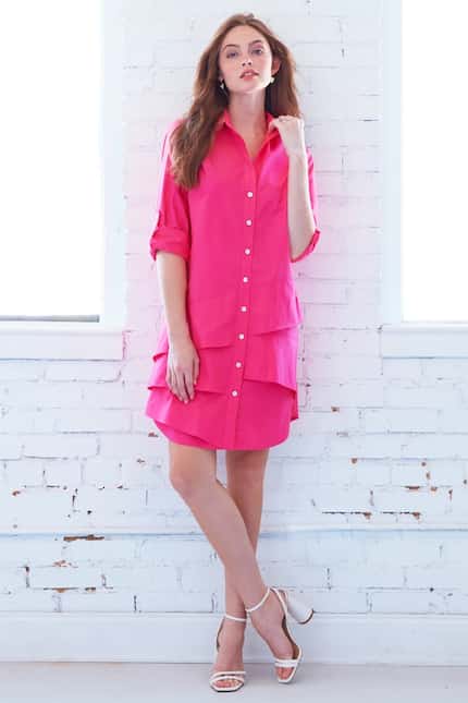 The Jenna dress in the current Finley Shirts collection.