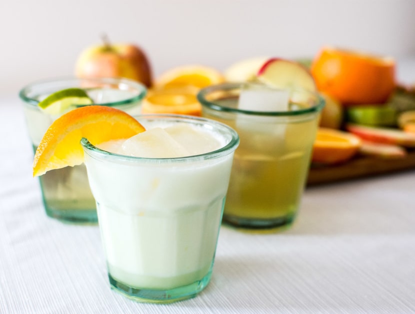 Soda trio: Vanilla Lime, Orange Cream Soda and Rosemary Apple. 