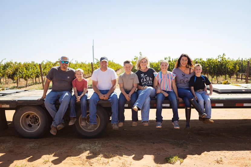 Farmhouse Vineyards is co-owned by the Seaton and Furgeson families. From left to right:...