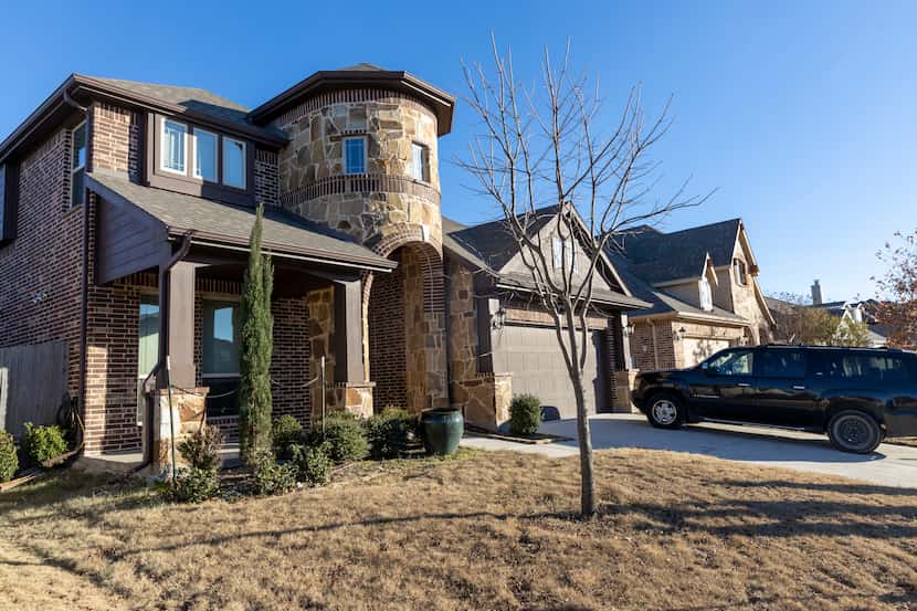 The house where Stewart Rhodes, founder of the Oath Keepers, was arrested in Little Elm, on...