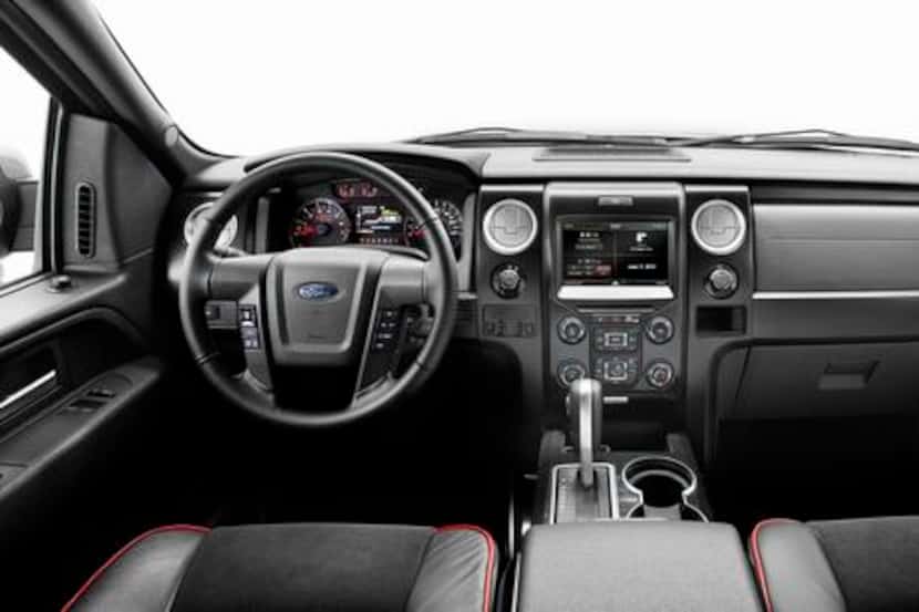 Inside the 2014 Ford F-150 Tremor, a large touch-screen that dominated the center of the...