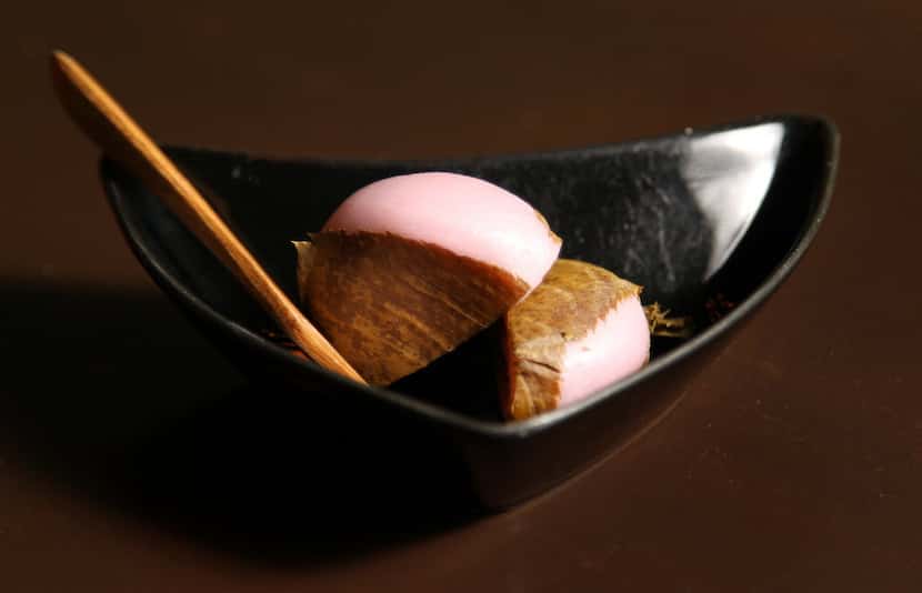 Sakura mochi, served at Masami Japanese Sushi and Cuisine in Richardson, is an example of...