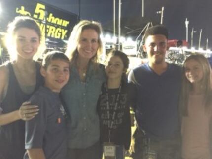  The Robertsons first met their newly adopted son Rowdy, second from left, at last year's...