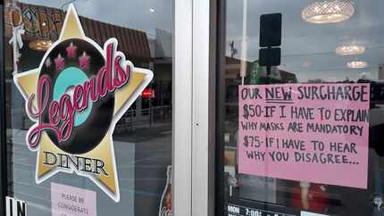 After the owners of Legends Diner in Denton posted a sign on the restaurant, the restaurant...