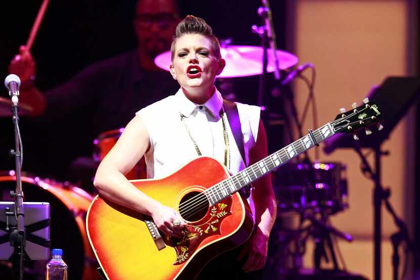 VANCOUVER, BC - OCTOBER 26:  Natalie Maines of the Dixie Chicks performs during the first...