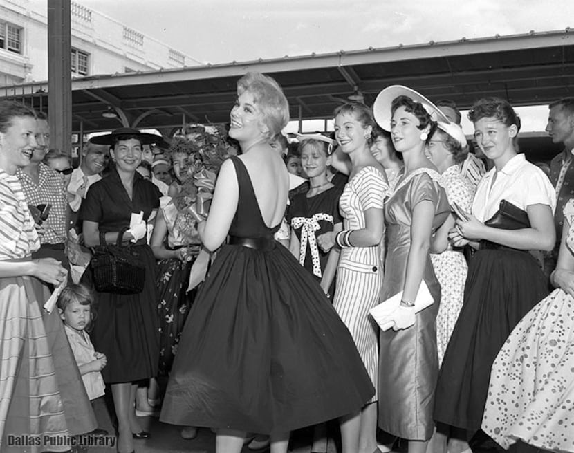 "Vertigo" star Kim Novak arrives at Union Station in 1956.
