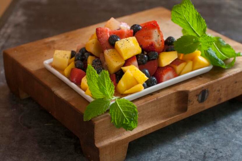 
The combination of honey and black pepper can give fruit salad some zing. 
