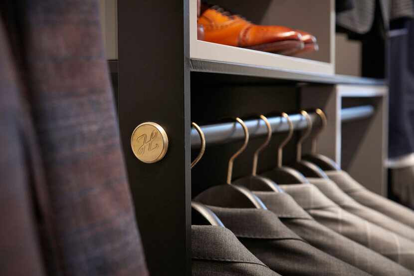 Close up in the J. Hilburn showroom in Dallas at Inwood Village.