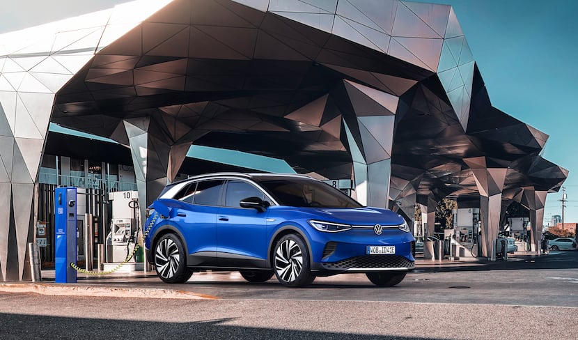 Volkswagen's 2021 ID.4 electric SUV is the company’s first long-range electric vehicle sold...