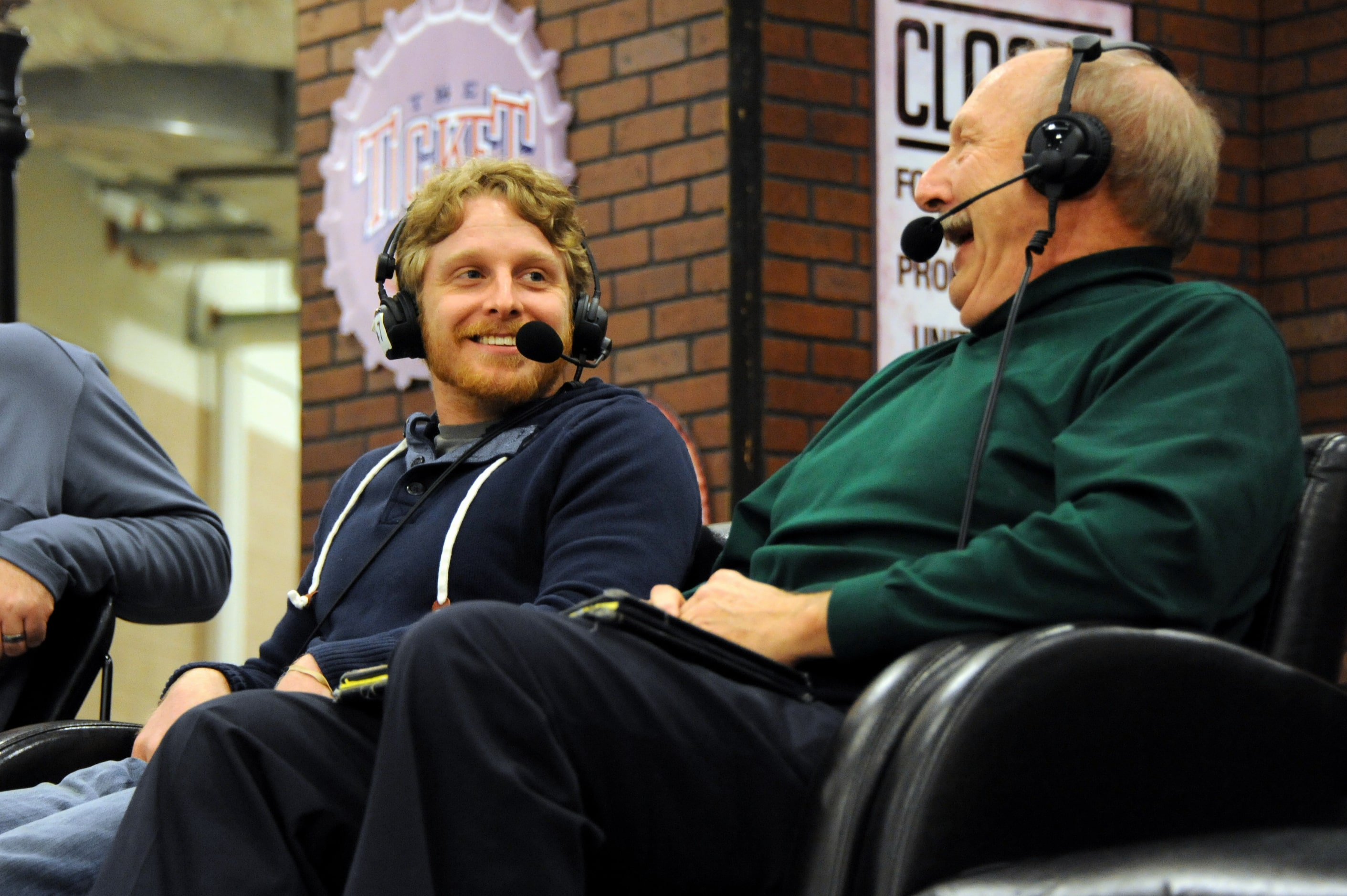 Dallas Cowboys wide receiver Cole Beasley talks on air with Norm Hitzges at The Ticket...