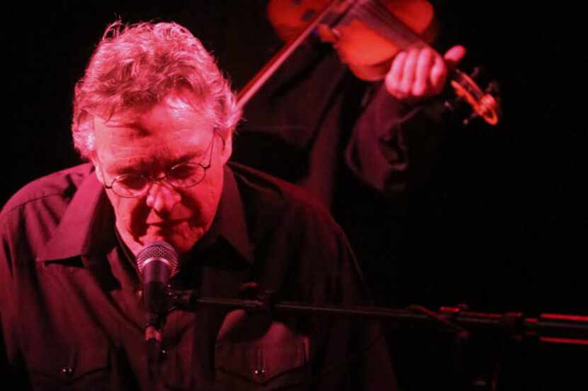 Terry Allen took his turn on vocals as they rotated songs while performing at The Vagabond...