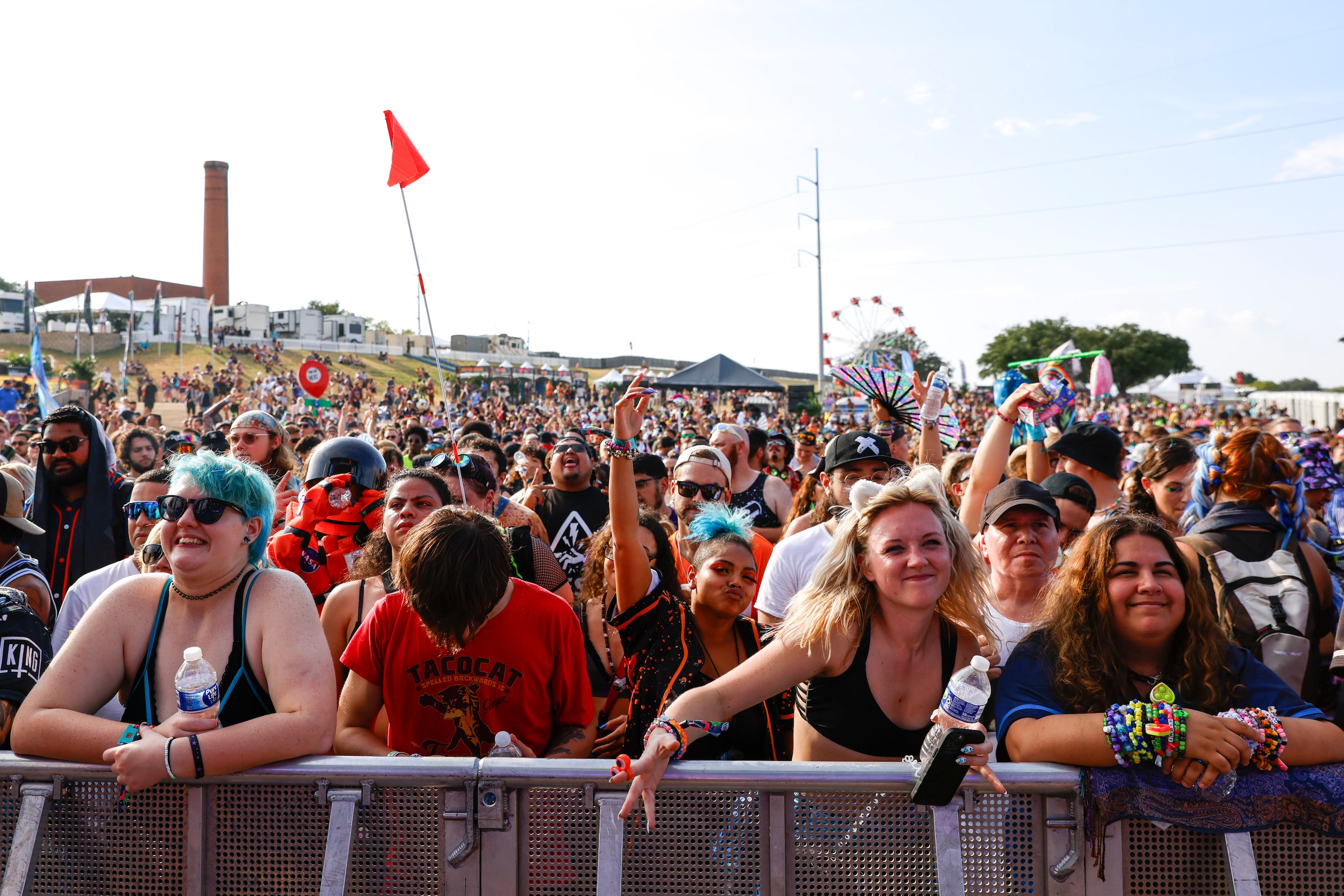 Attendees enjoy Sharlitz Web’s music during Shaq’s Bass All-Stars Festival, on Saturday,...