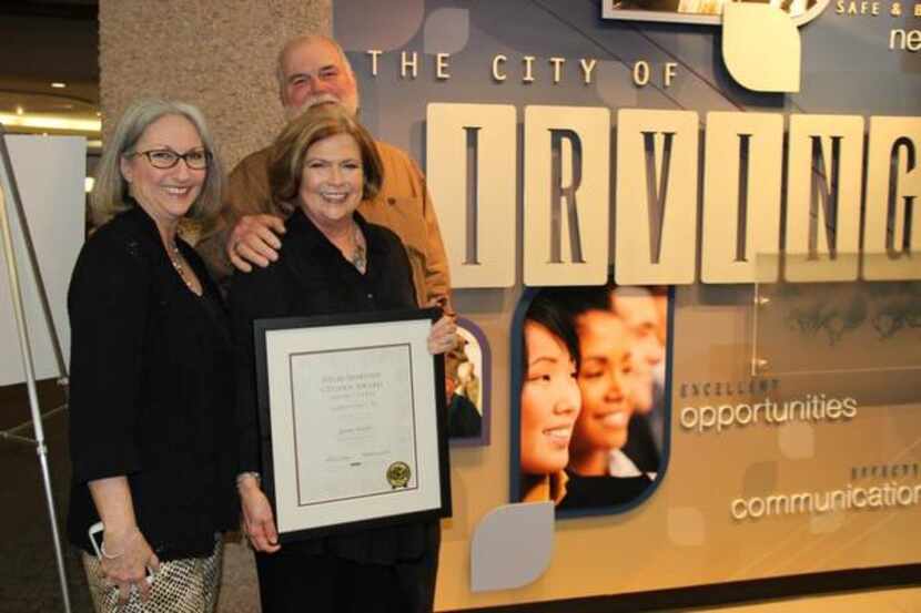 Janice Carroll was honored with the Irving High Spirited Citizen Award.