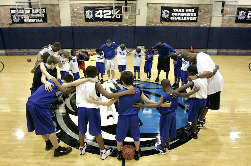 Players and coaches for the Texas Titans AAU basketball third grade and fifth grade teams...