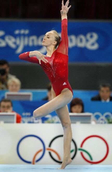 ORG XMIT: *S0424003994* U.S. gymnasts Nastia Liukin of Parker, Texas performs her bronze...