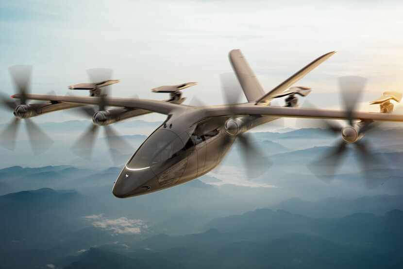 A rendering of Vertical Aerospace's model VA-X4 aircraft. American Airlines is investing in...