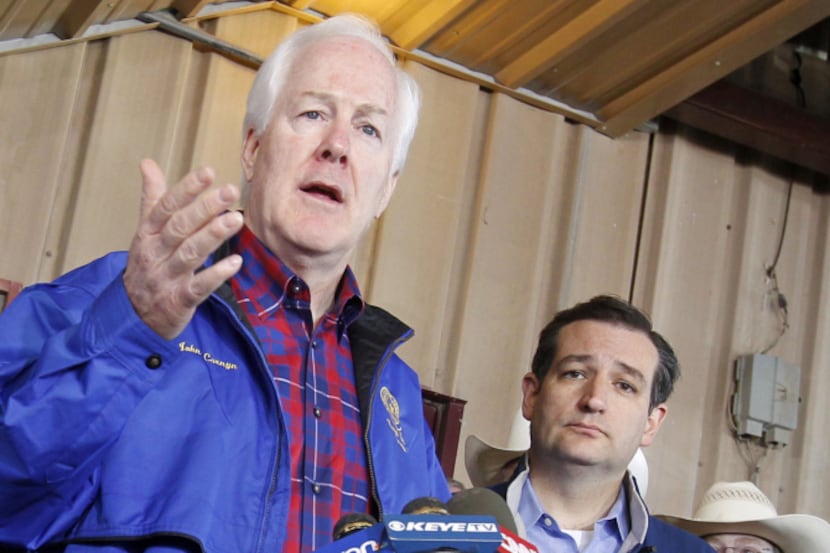 Sen. John Cornyn (left) and Sen. Ted Cruz have stood united so far. But after the process...