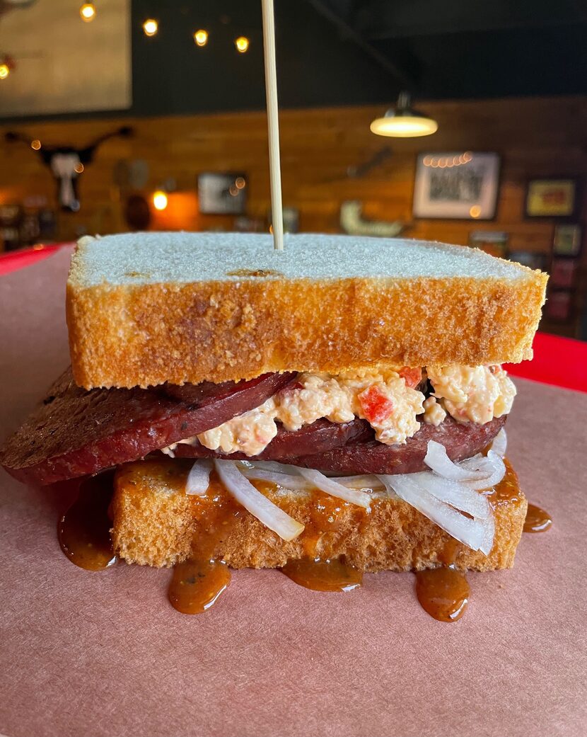 The Wagyu bologna sandwich at Cattleack BBQ