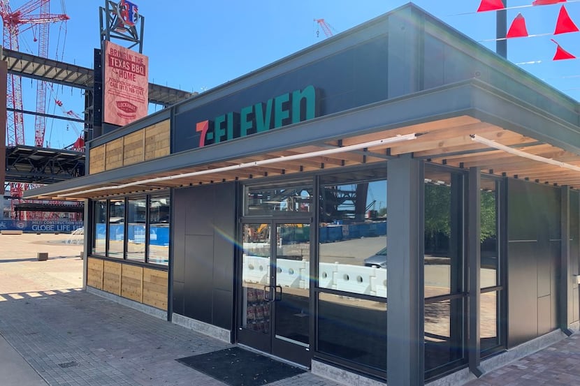 This 7-Eleven opened on April 19, 2019 in Arlington s new entertainment district, Texas Live.