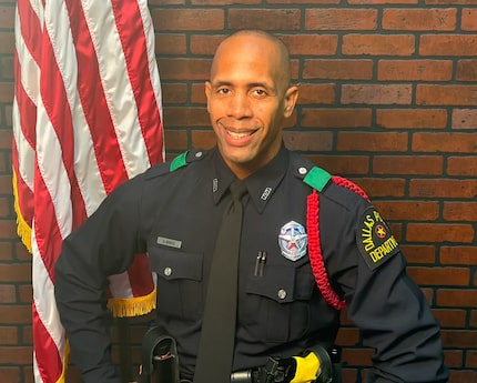 Officer Darron Burks, 46, was killed in a southeast Oak Cliff shooting Thursday.