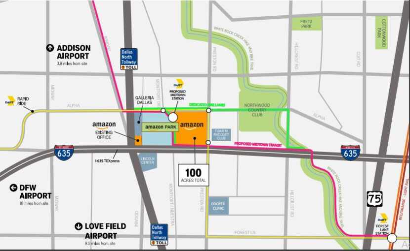 Proposed Midtown development is one of several locations trying to be the home of Amazon...