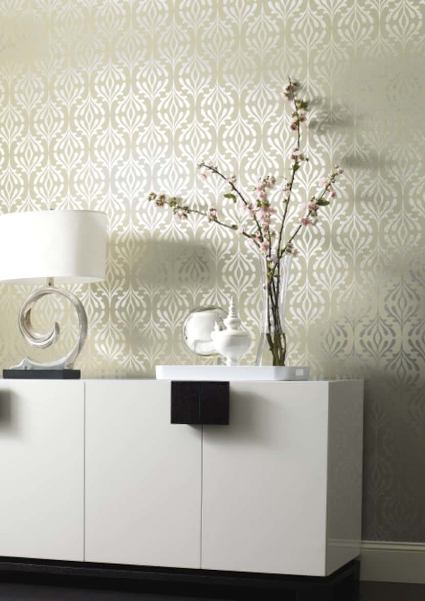 Stardust by Candice Olson for York Wallcoverings employs Mylar for its icy finish. $89.99 a...