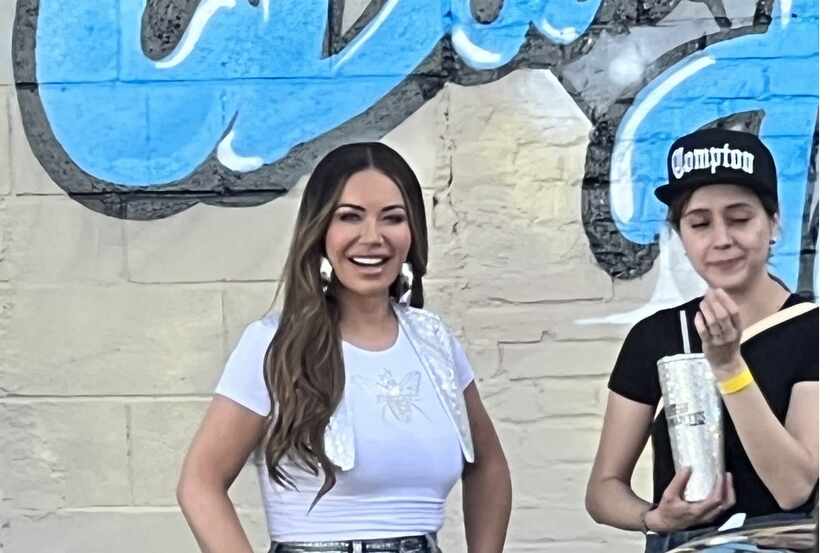 Chiquis Rivera filma video del sencillo 'Diamante', de su nuevo disco, en Los Ángeles.