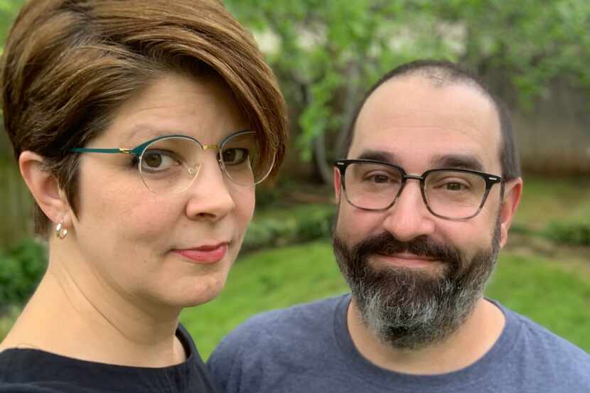 Jennifer and David Uygur at their home in Oak Cliff