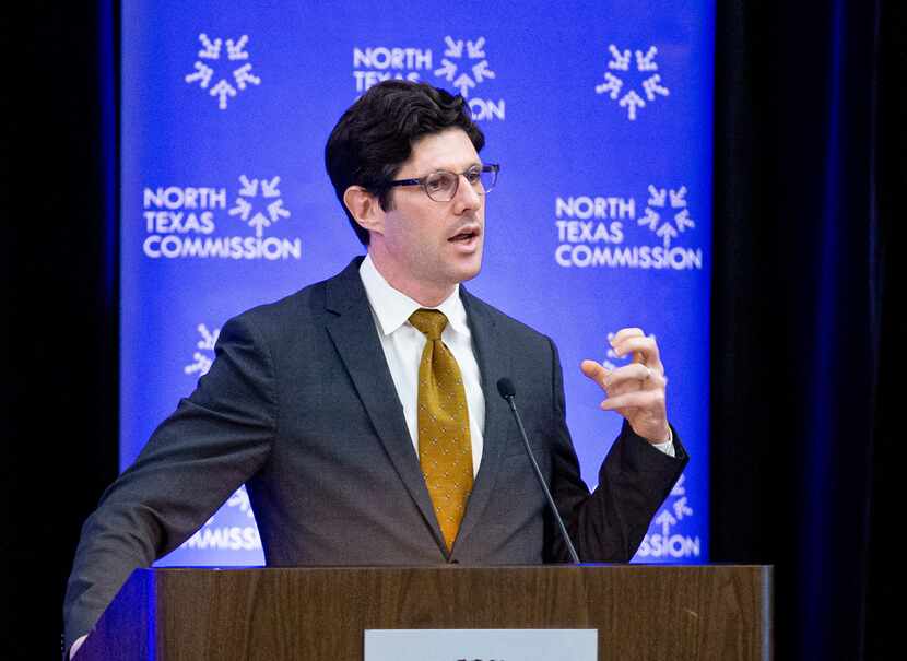 Jeremy Robbins, executive director of New American Economy, spoke Wednesday during a North...