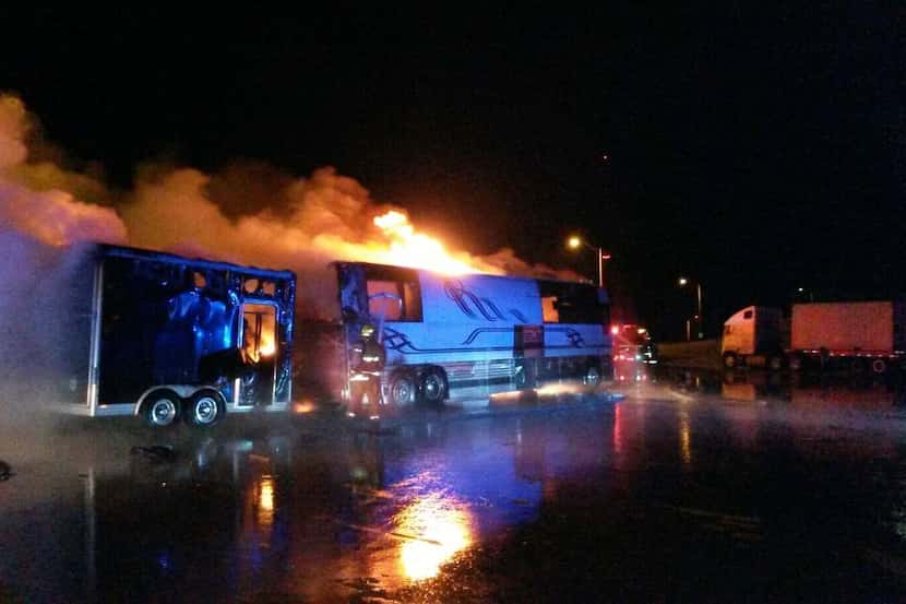The Eli Young Band's bus, which they had used for six years, was a total loss.