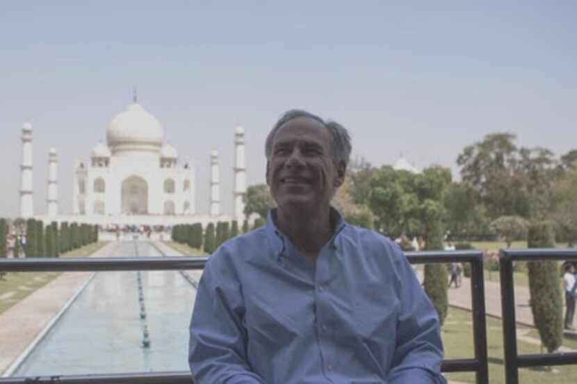 Gov. Greg Abbott and first lady Cecilia Abbott visited the Taj Mahal, one of the world's...