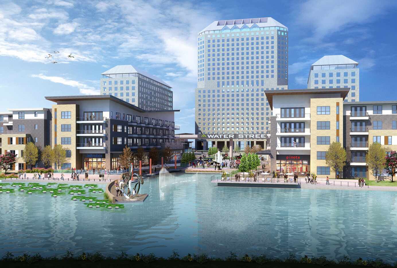 Gables Residential's Water Street project in Las Colinas will have more than 300 apartments...