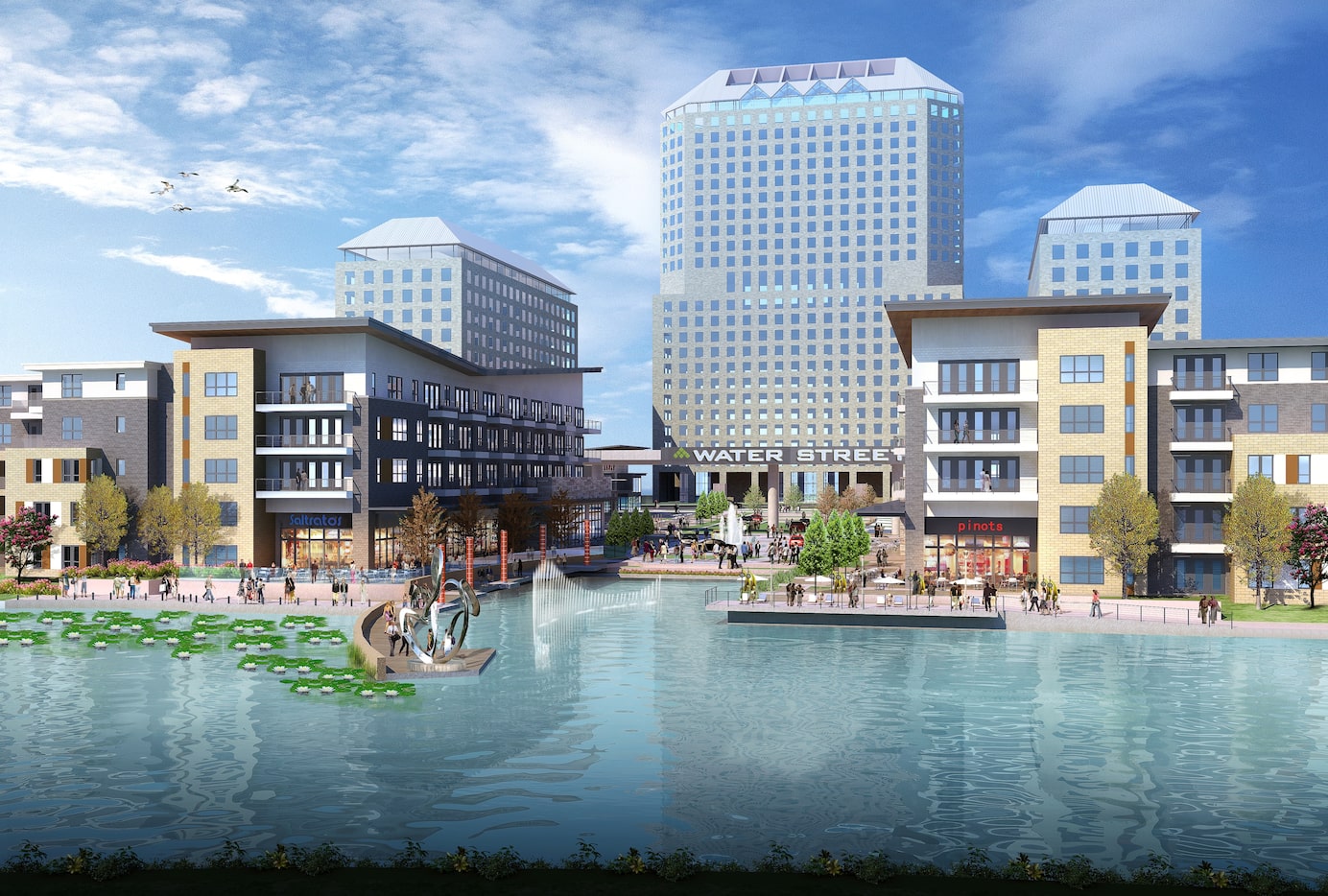 Gables Residential's Water Street project in Las Colinas will have more than 300 apartments...