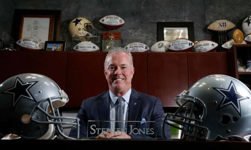 Dallas Cowboys executive vice president Stephen Jones poses for a portrait at Valley Ranch...