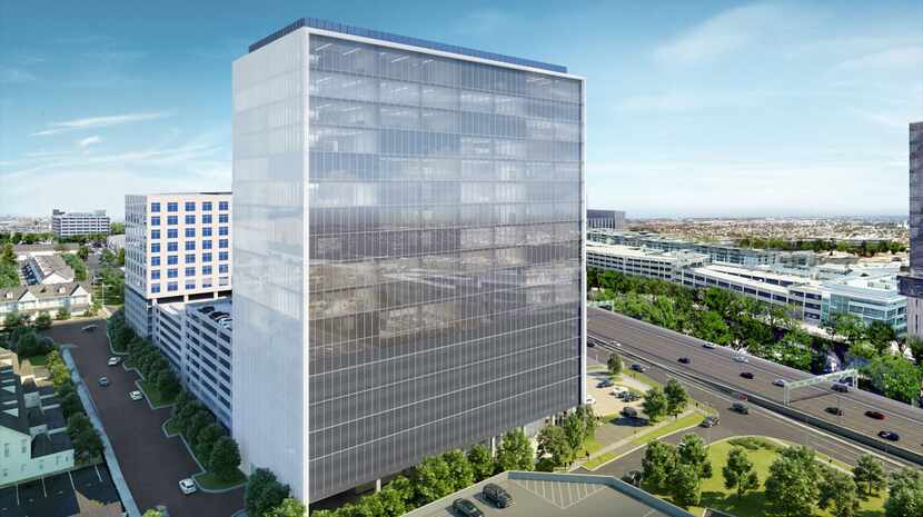 A second building is planned for the Apex at Legacy office tower on the Dallas North Tollway...