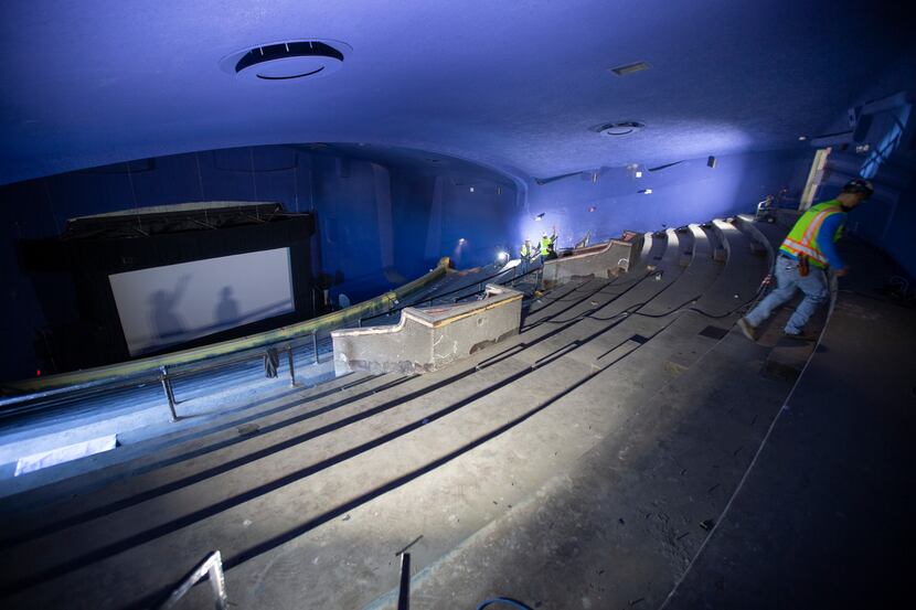 The new theater will be accessible through the balcony’s original stairwell, which has been...