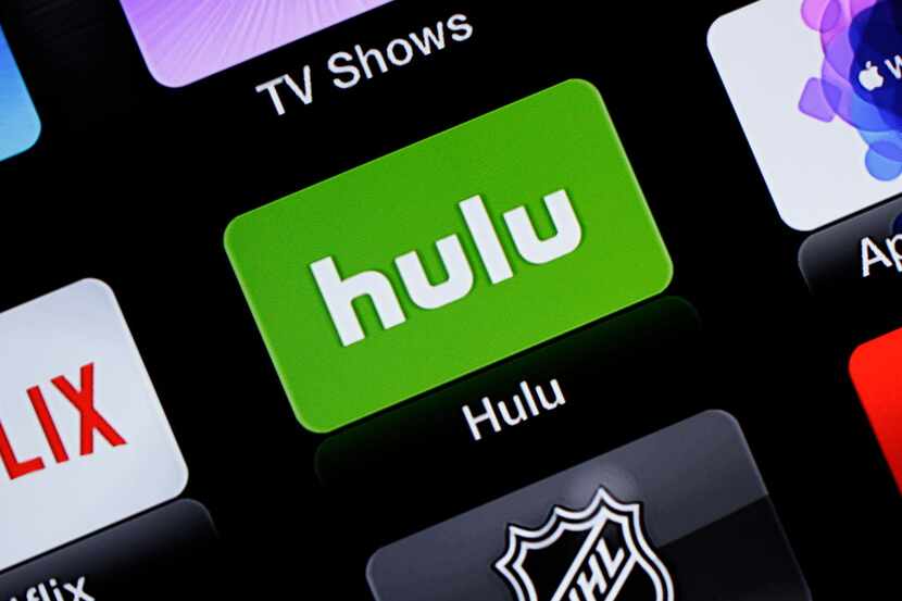 FILE- This June 24, 2015, file photo shows the Hulu Apple TV app icon in South Orange, N.J....