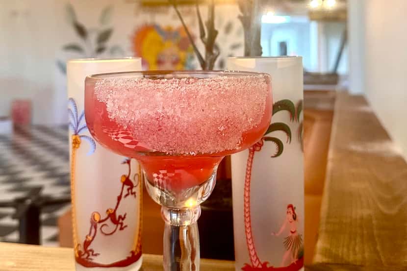 The Pink Lady cocktail, which will soon be on the menu at new restaurant and bar Tropic Lady...