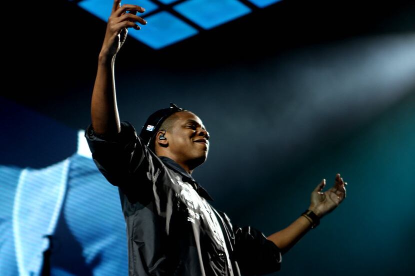 Jay-Z performs on December 22, 2013 at the American Airlines Center in Dallas. 