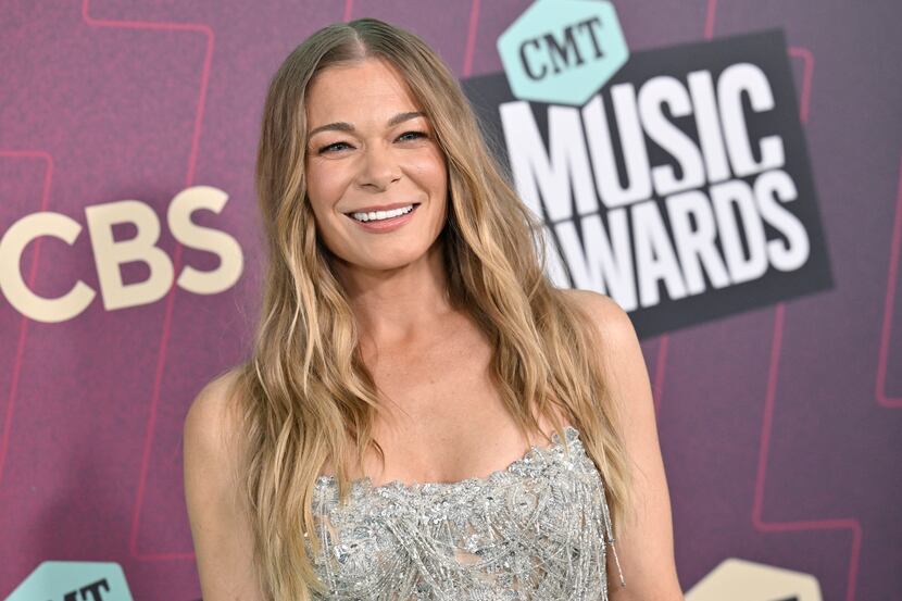 LeAnn Rimes arrives at the CMT Music Awards on Sunday, April 2, 2023, at the Moody Center in...