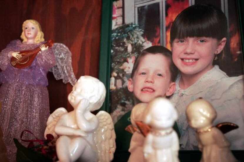 Ten years after Amber Hagerman's abduction and slaying, a photo of her and brother Ricky sat...