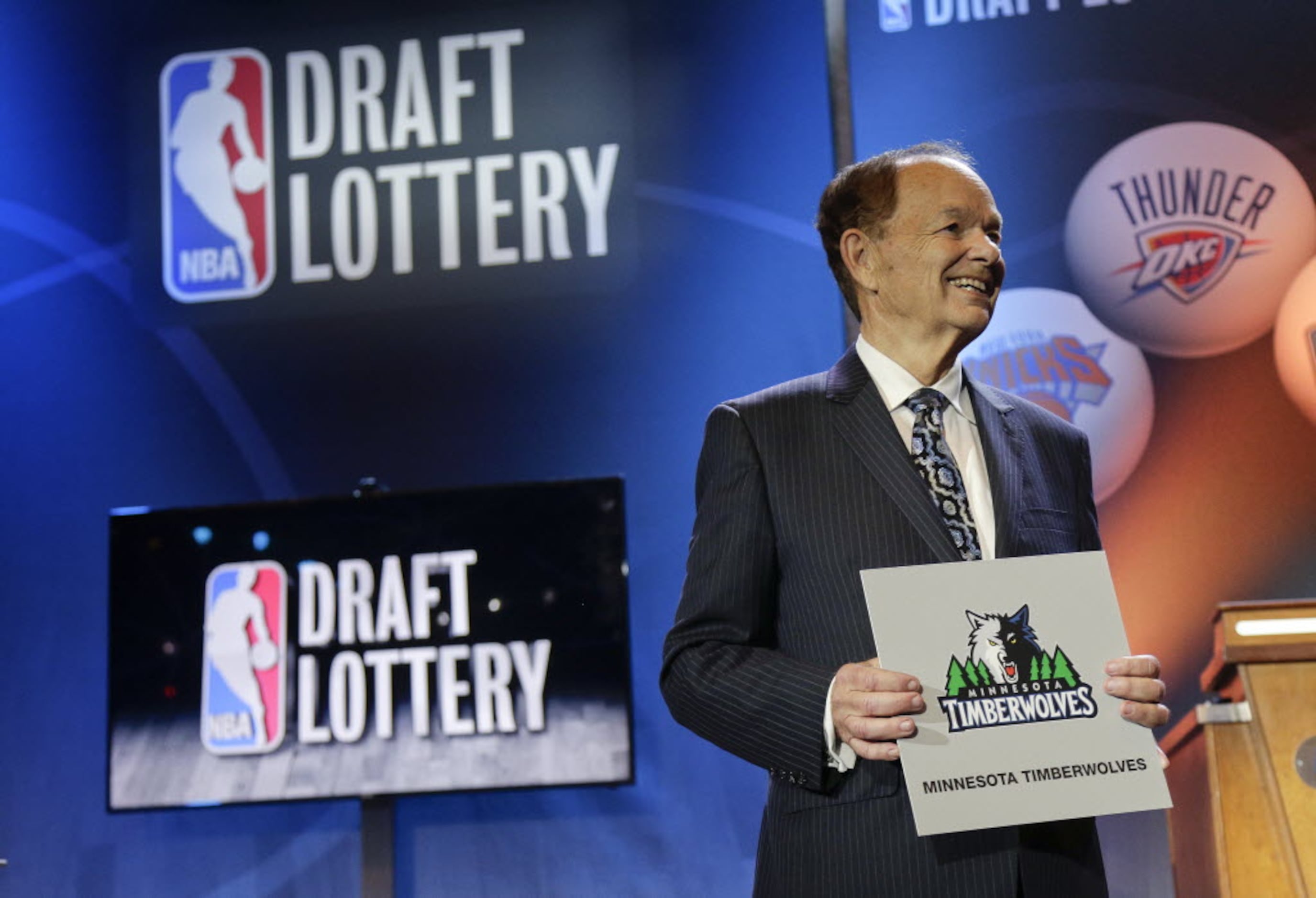 Timberwolves win NBA draft lottery, will have top pick in October