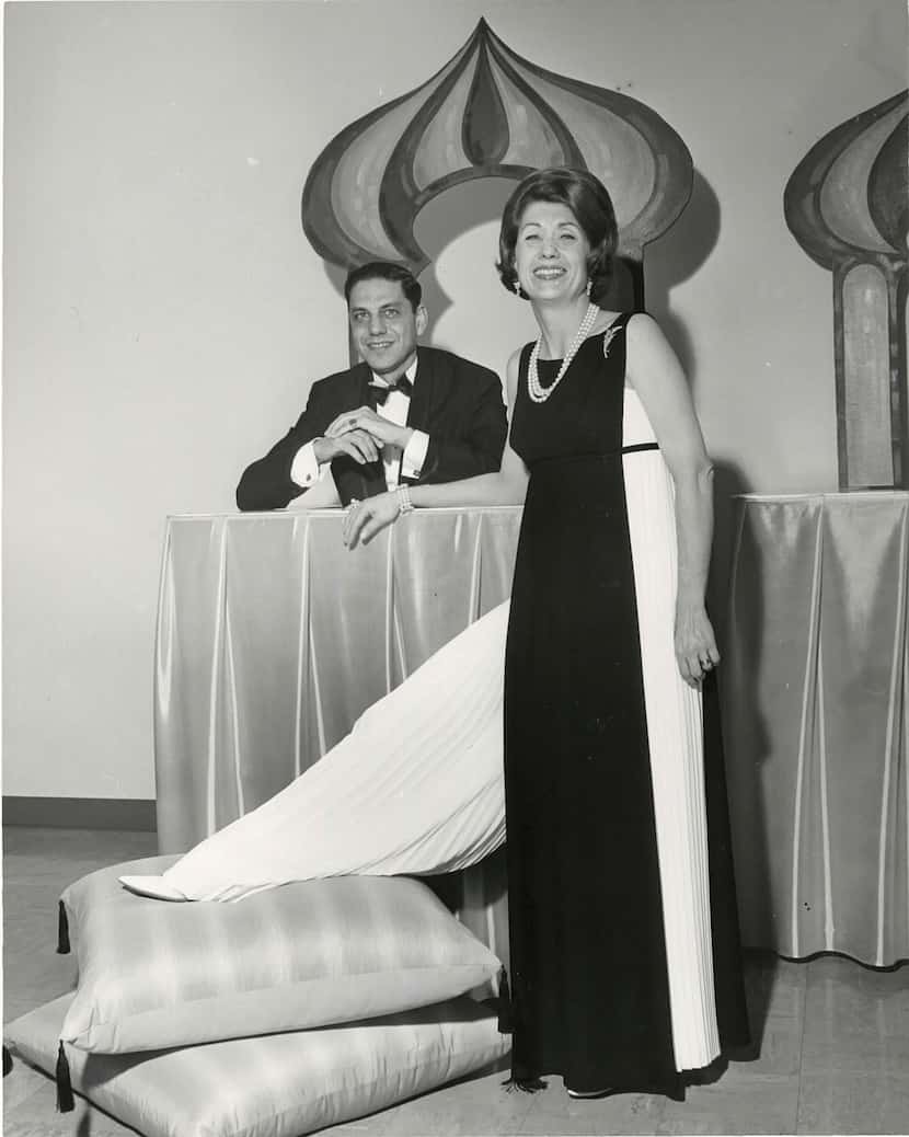 Eiseman Jewels founders Dick and Louise Eiseman posed for an advertorial about the 1967...