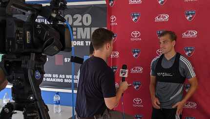 Paxton Pomykal answers media questions following FC Dallas training. (9-25-19)